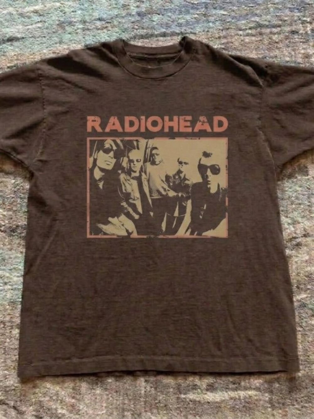 Radiohead Band T-Shirt Black Graphic Tee Alternative Rock Y2K Vintage Style